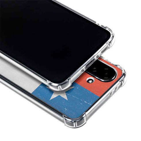 Chile Flag Distressed Galaxy A36 5G Clear Case